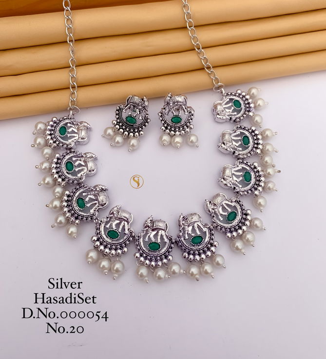 Designer Special Silver Navratri Hasadi Set 10 Wholesale Shop In Surat
